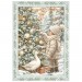 Набор рисовой бумаги для декупажа Stamperia Mini DFSA6X10 "White Christmas" рождественский, А6, 8 листов